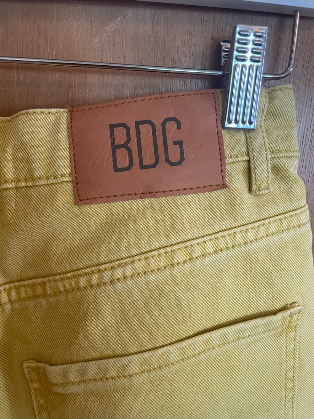 BDG Cowboy Jean Yellow Size 27 - Picture 4 of 7